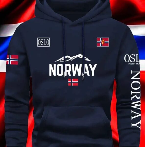Norway Heritage Hoodie – Oslo Edition with Flag Print